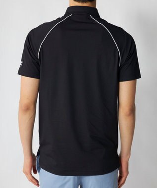 FILA GOLF／marie claire 【FILA GOLF】ラグラン半袖ポロシャツ ブラック