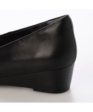 ing <ing>ウエッジソールプレーンパンプス ブラック