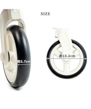 PET PARADISE smooca mini  前輪セット 《ホワイト》 0