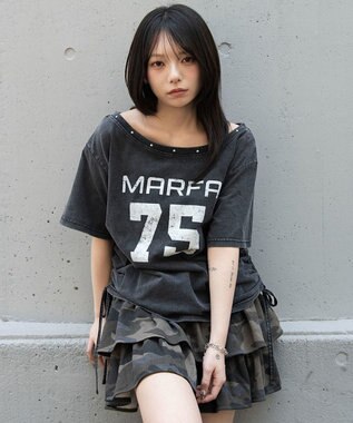 WEGO サイドドロストオフショルグラフィックT スミクロ