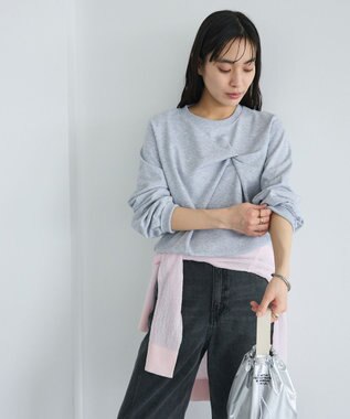 CRAFT STANDARD BOUTIQUE ミニ裏毛ツイストプルオーバー Gray Mixture