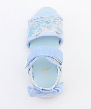 ANY KIDS シャラシャラ厚底ニャンダル サックスブルー