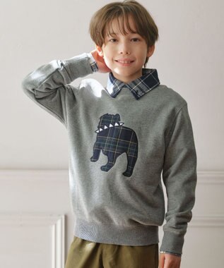 J.PRESS KIDS 【100-130cm】バックブル トレーナー グレー系