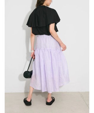 Green Parks ビックカラーナローブラウス Black