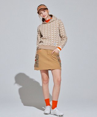 PW CIRCULUS 【イージーケア/軽量】【WOMEN】 MOFUモチーフ ニットフーディ ベージュ系