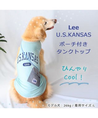 PET PARADISE Ｌｅｅポーチ ブルー Tシャツ 【中型犬】【大型犬】クールマックスエコメイド 青
