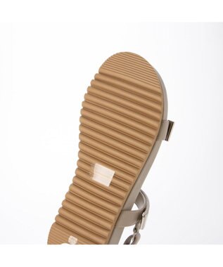 ing <ing>ラインストーンフットベットサンダル ベージュ