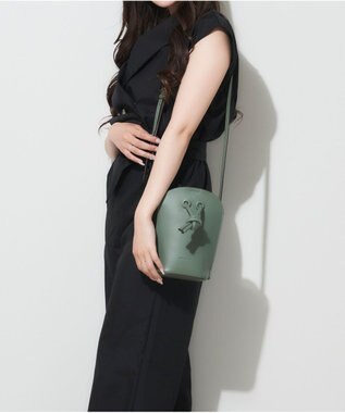 LA BAGAGERIE 【maison vert】 【多収納・軽量】ラウンドノットショルダー