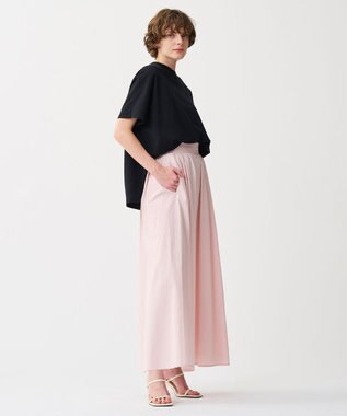 uncrave 【佐藤晴美さん着用・洗濯機洗い可】プレーンストレッチ ビッグTシャツ ブラック