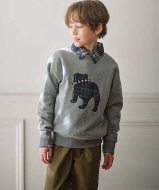 J.PRESS KIDS 【100-130cm】バックブル トレーナー グレー系