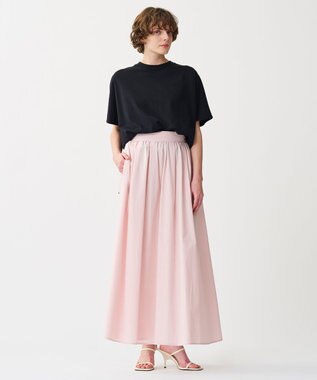 uncrave 【佐藤晴美さん着用・洗濯機洗い可】プレーンストレッチ ビッグTシャツ ブラック