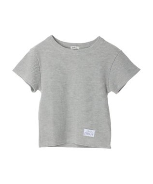 earth music&ecology ワッフルＴｅｅ Gray Mixture