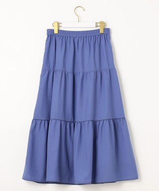 ANY SIS 【撥水・UVカット・速乾】ティアード スカート ブルー