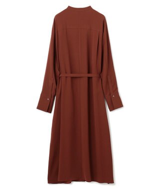 JOSEPH 【洗える】サテンジョーゼット　ドレス Mahogany