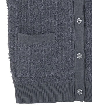 CRAFT STANDARD BOUTIQUE ツイード編みニットベスト Deep Purple