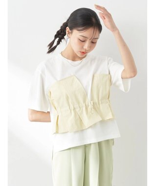 earth music&ecology ビスチェドッキングプルオーバー Yellow