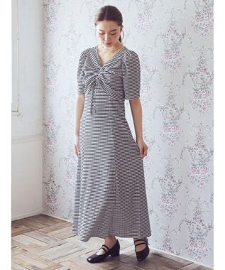 earth music&ecology ＳＥＴ２点ドロストプルオーバー＋キャミワンピース Check Black