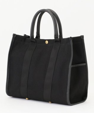 LA BAGAGERIE クラシックヨコナガトート ブラック×ブラック
