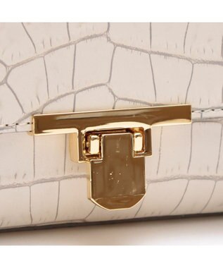 A.D.M.J. 【牛革】クロコ型押しラウンドクラッチショルダー AV