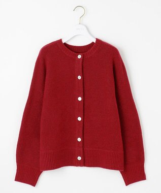 ANY SIS L 【前後着用可能】Airニット カーディガン レッド