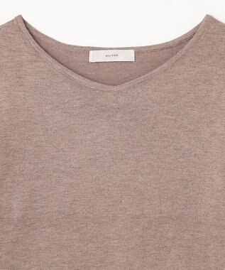 ANY 【洗濯機可】ボリュームスリーブニット モカ