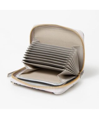 UNBILLION ペルケ perche / 冨永ボンド・ジャバラカードウォレット シルバーミックス