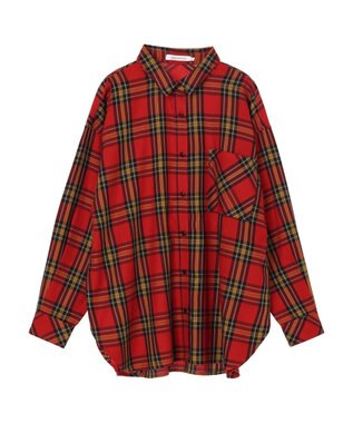 AMERICAN HOLIC イージーケアチェックシャツ Check RED