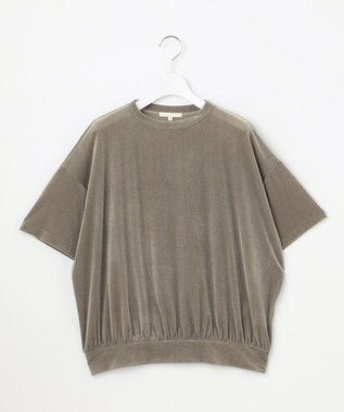 自由区 L 【SHIHOさん着用】シアーベロア カットソー モカ