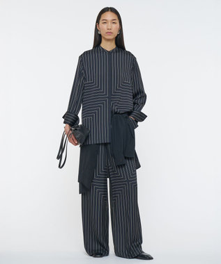 JOSEPH ジオメトリック アニメーション　ロングスリーブブラウス Black / Affogato