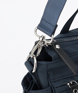 LA BAGAGERIE 【MONICA】サイドジップ2WAYトートバッグ ネイビー