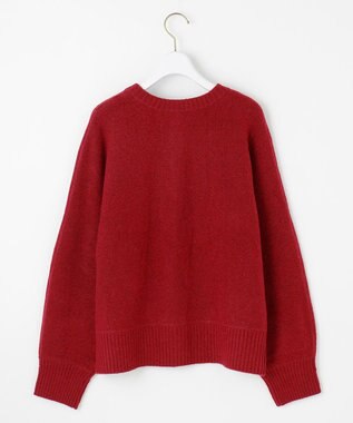 ANY SIS L 【前後着用可能】Airニット カーディガン レッド