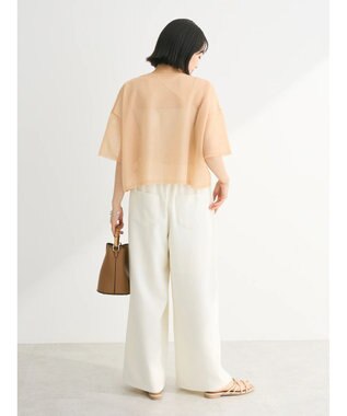 Green Parks シアーきらきらニットプルオーバー Orange