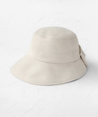 TOCCA 【サイズ調整可】RIBBON KNOT WOOLY BUCKETHAT バケットハット アイボリー系