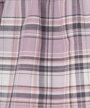 ANY KIDS 総柄スカパン ピンク系×チェック