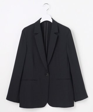 自由区 【セットアップ対応】テクスチャードスーツ ジャケット ブラック