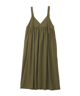 AMERICAN HOLIC 【選べる丈】Ｖネックワンピース Khaki