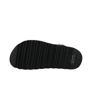 Bridget Birkin 【PARADIS COULEUR】メタルチェーン厚底フットベッドサンダル ベージュスウェード