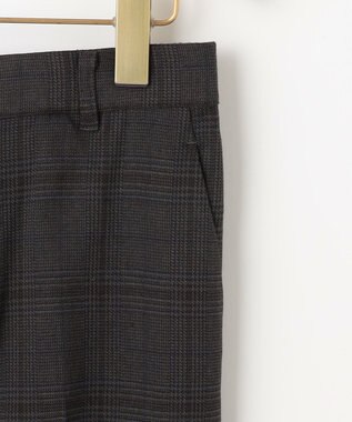 組曲 L ハンサムツイルテーパード パンツ チャコールチェック系3