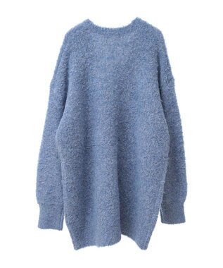 Green Parks ブークレーＶネックミディ丈カーディガン Blue