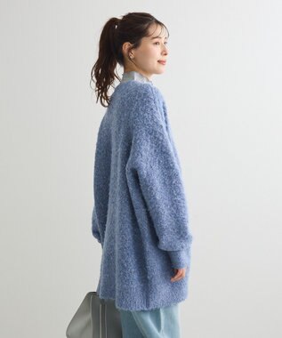 Green Parks ブークレーＶネックミディ丈カーディガン Blue