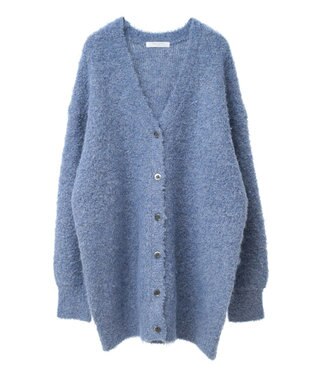 Green Parks ブークレーＶネックミディ丈カーディガン Blue