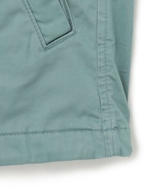 J.PRESS YORK STREET 【UNISEX】サテンストレッチ MA-1 ブルゾン ライトグリーン系