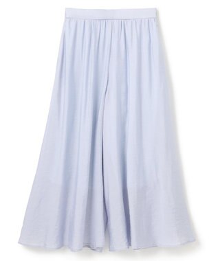 UNFILO ヴィンテージシアー ギャザーワイドパンツ ライトブルー