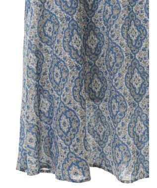 CRAFT STANDARD BOUTIQUE インド綿Ａラインスカート Blue