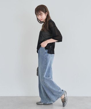 Green Parks シアーベロアプルオーバー Black