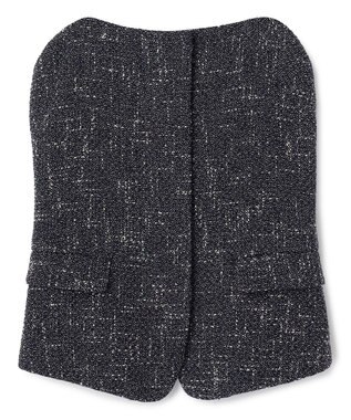 BEIGE， TRIPHANE / バックニットツイードビスチェ Navy Mix