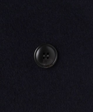 組曲 S ダブルブレストリバー コート ネイビー系