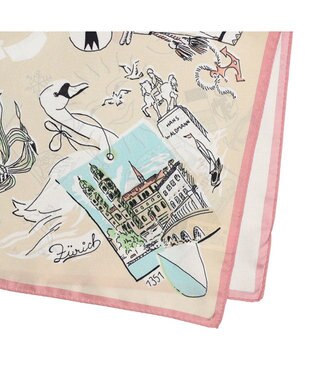 UNBILLION カシュネ cache nez / 横浜アーカイブツイルスカーフ「スイス」 LBE