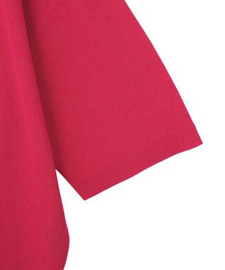 Green Parks 七分袖機能ニットプルオーバー Pink