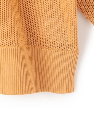 UNFILO L メッシュ クロップドニット マリーゴールド